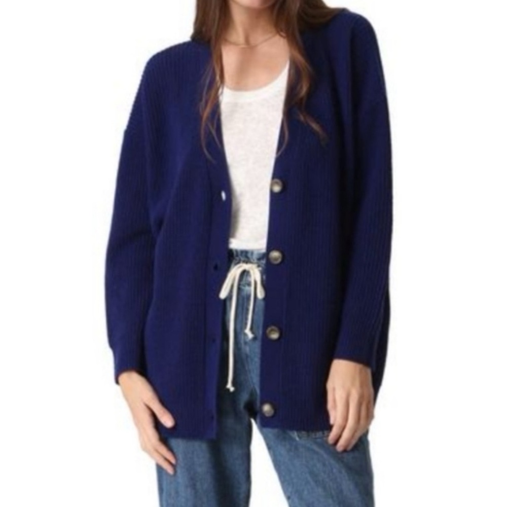 Electric & Rose Women’s wool and cashmere Everyday Cardigan Sweater Slouchy NWT
